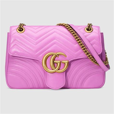 gucci bright pink bag|gucci pink marmont bag.